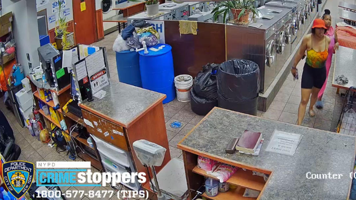 Caught On Camera Women Throw Vase At Man Inside Brooklyn Laundromat