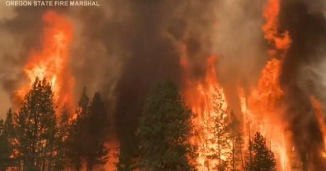 Historic heatwaves continue to fuel wildfires in the West - CBS News