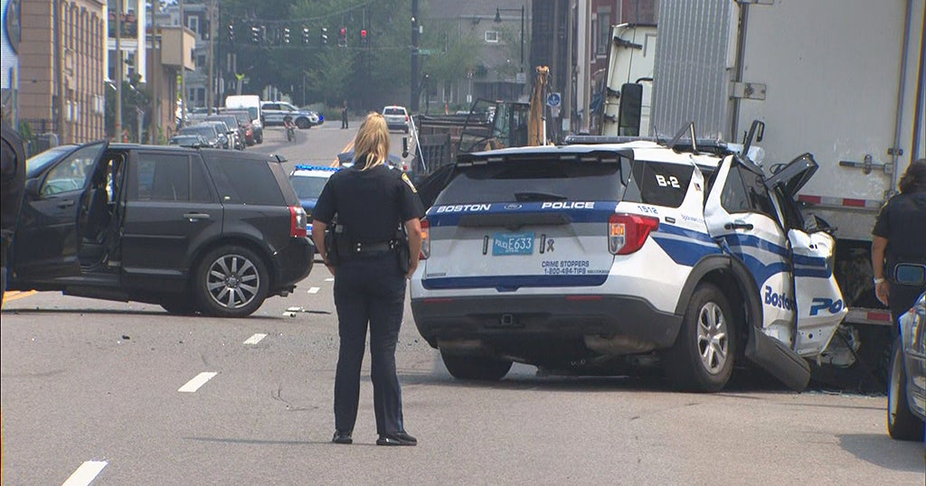 Boston Police Officer Injured In Dorchester Cruiser Crash While ...