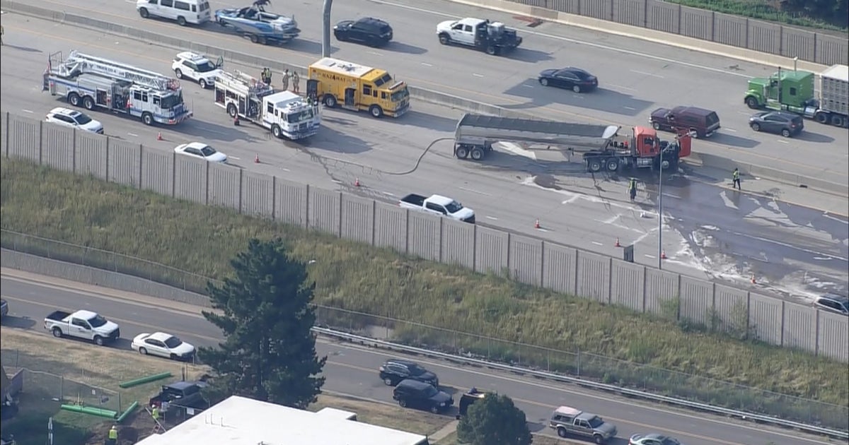 Semi Crashes On I-70 In Wheat Ridge Near Denver - CBS Colorado