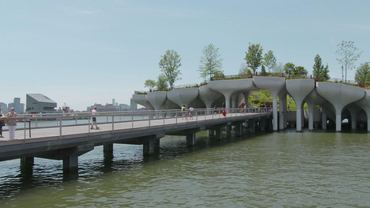 New York's newest island, a manmade gift to the city CBS News