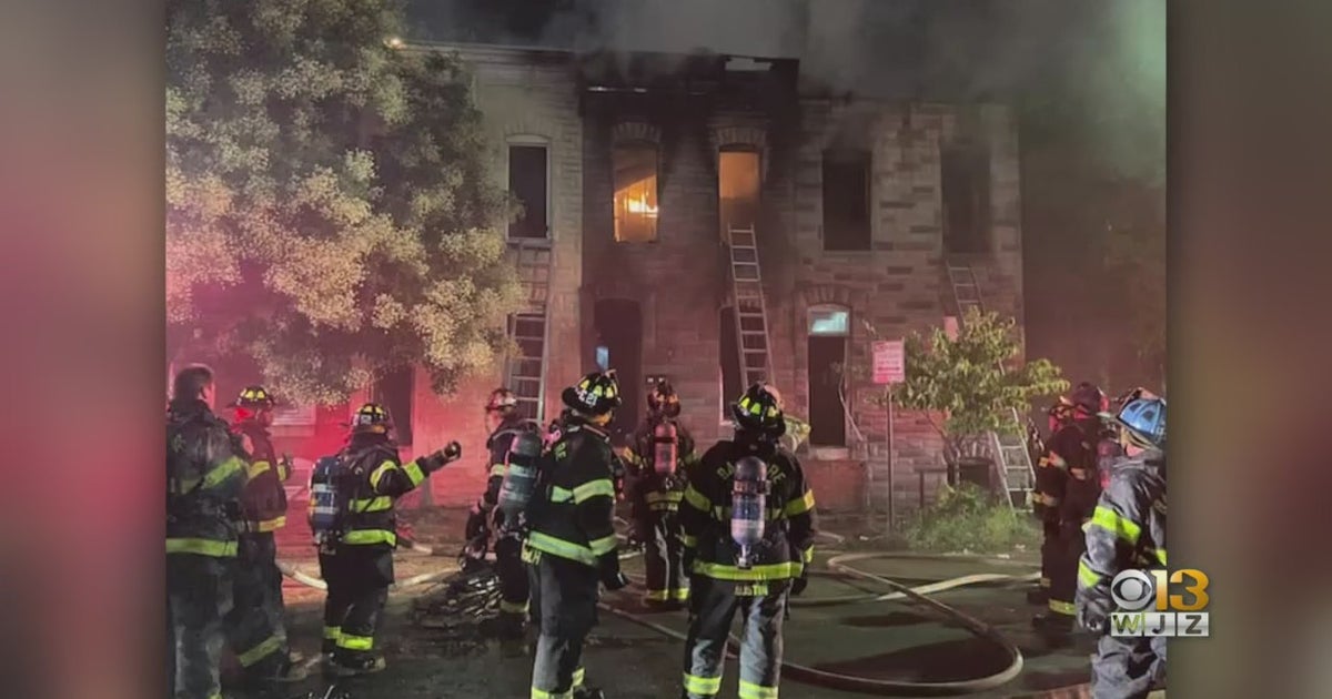 2 Alarm Fire In Baltimore Injures One Firefighter - CBS Baltimore