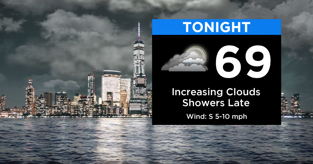 New York Weather CBS2's 7/24 Saturday Night Forecast CBS New York