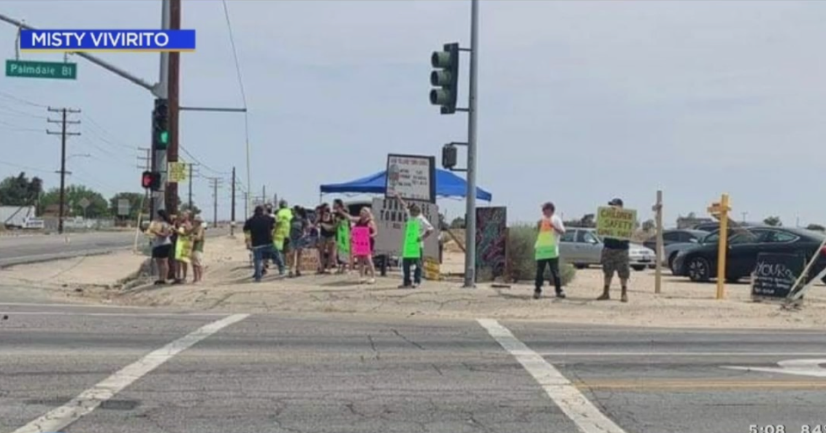 Sun Village And Littlerock Residents Protest Potential Placement Of