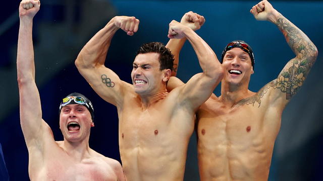 Swimming - Men's 4 x 100m Freestyle Relay - Final 
