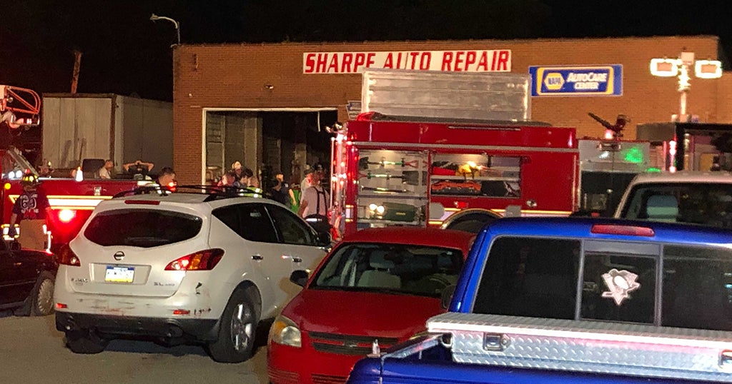 Firefighters Battle Blaze At Lower Burrell Auto Repair Shop CBS