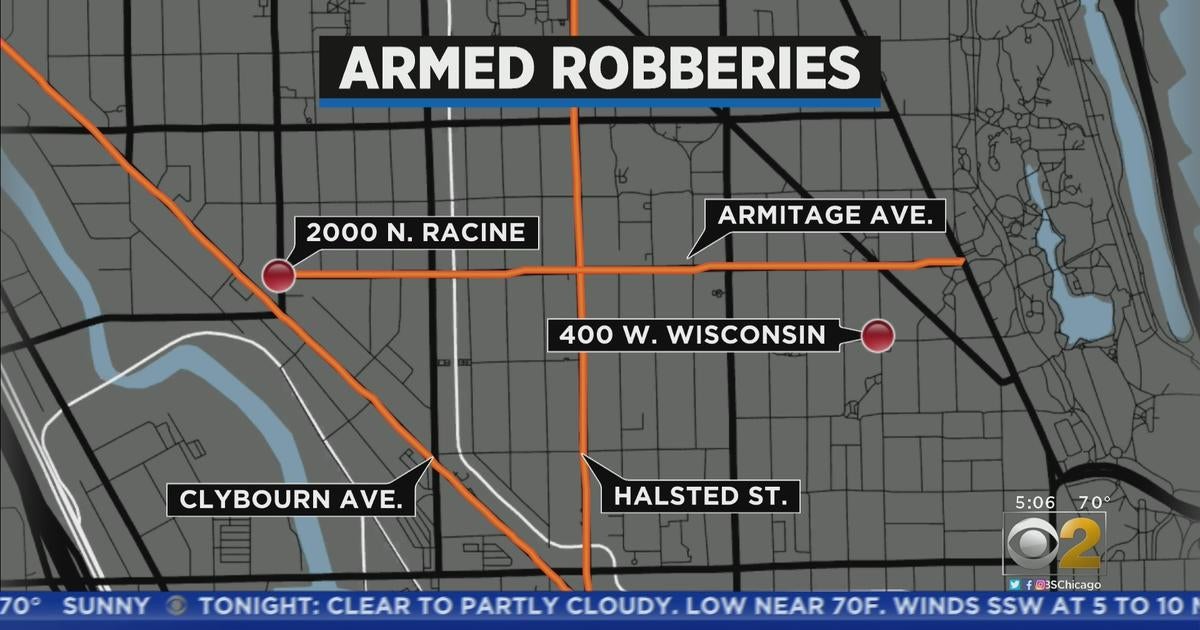 2 Armed Robberies Reported In Lincoln Park 30 Minutes Apart Cbs Chicago