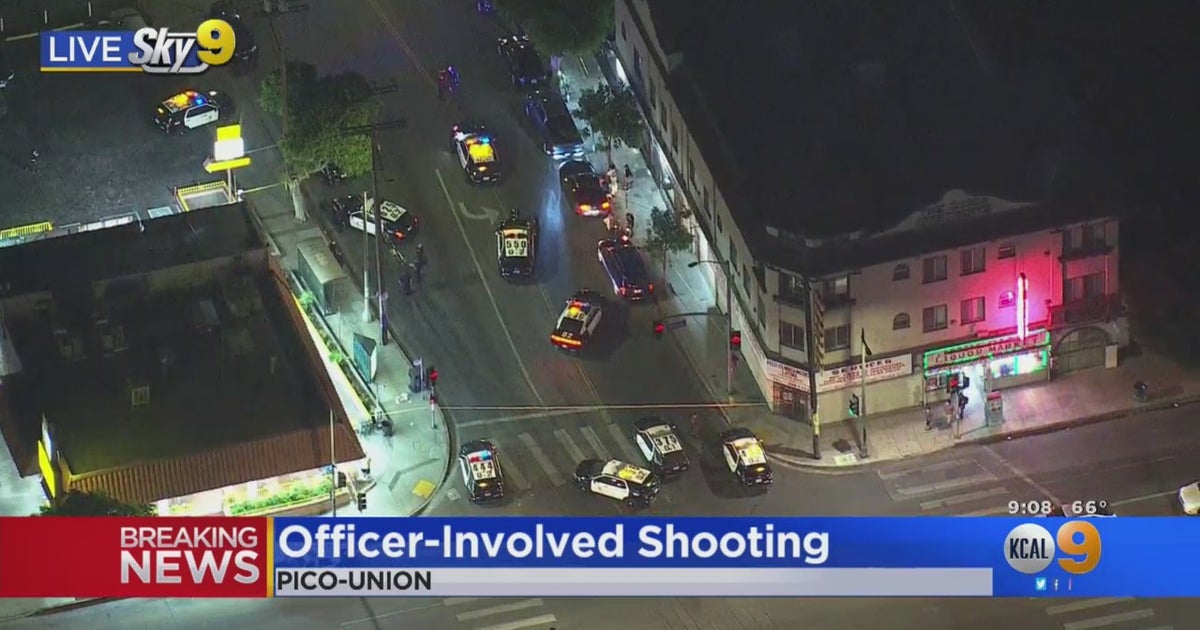KnifeWielding Man Shot, Wounded By LAPD Officers In Pico Union CBS