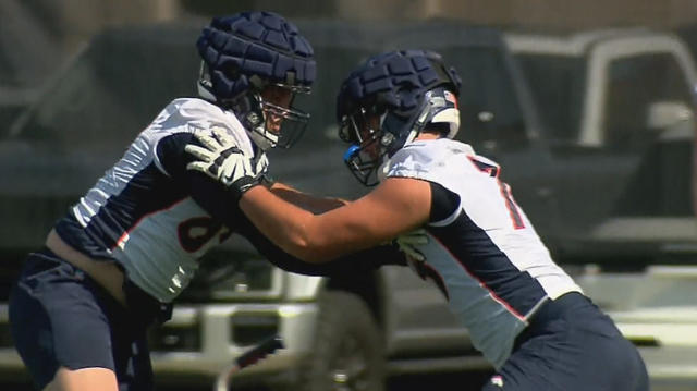 Some Broncos Linemen Appear At Training Camp With Unusual Extra