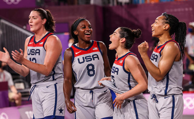 U S Wins Gold In Olympic Debut Of Three On Three Basketball Cbs News