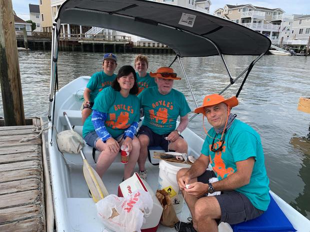 Boyle family crabbing trip 