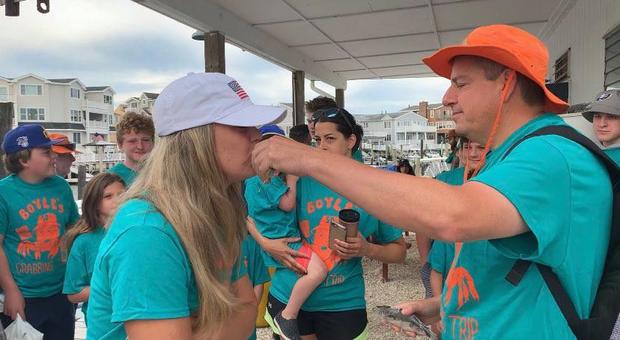 Boyle family crabbing trip 