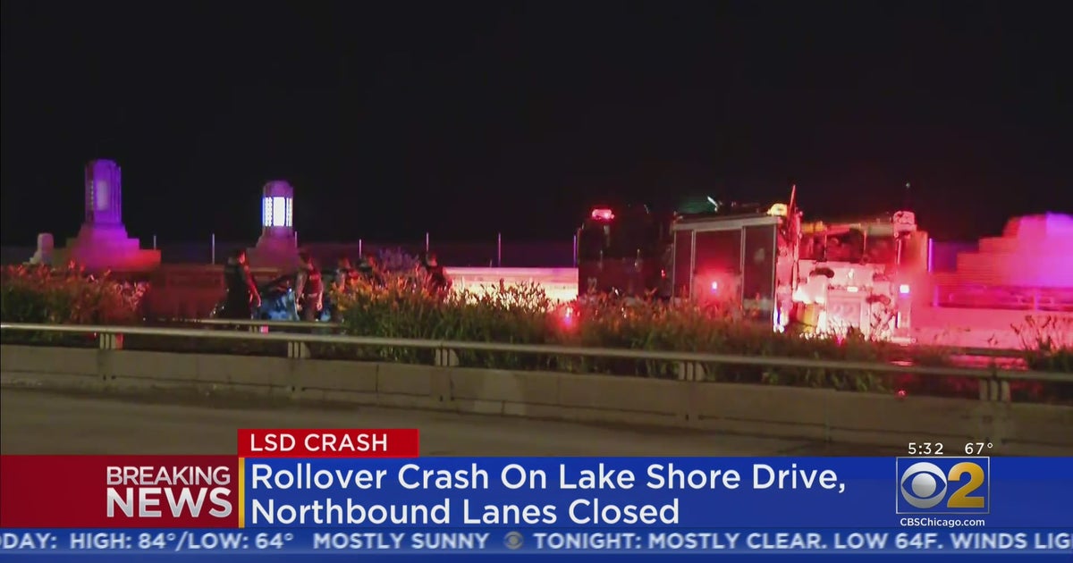 Woman Injured In Crash On DuSable Lake Shore Drive, Good Samaritans