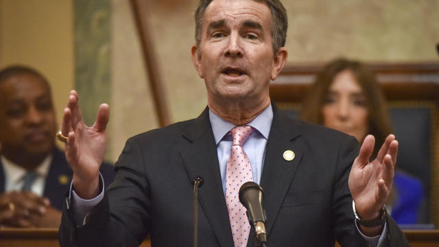 Governor Ralph Northam addresses a joint session of the  Virginia General Assembly, which went solidly blue in 2019, on January 08 in Richmond, VA. 