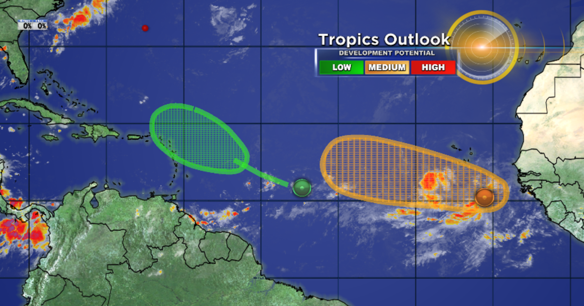 Tracking The Tropics: Watching Two Tropical Waves In The Atlantic - CBS ...