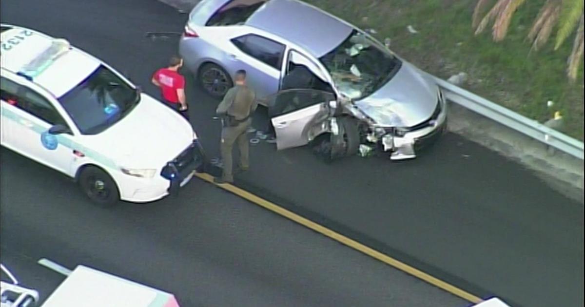 Off-Duty Police Officer Hospitalized In State Road 874 Collision - CBS ...