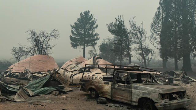 Raging Wildfire Destroys Much Of California Gold Rush Town 