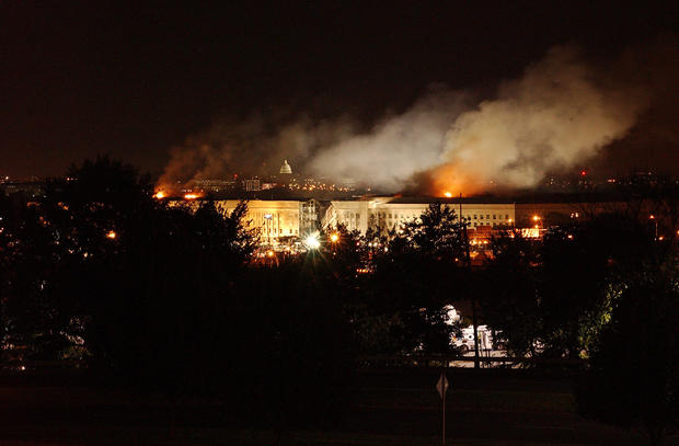 Smoke Rises From The Pentagon After A Terrorist Attack September 11 2001 In Washington D 