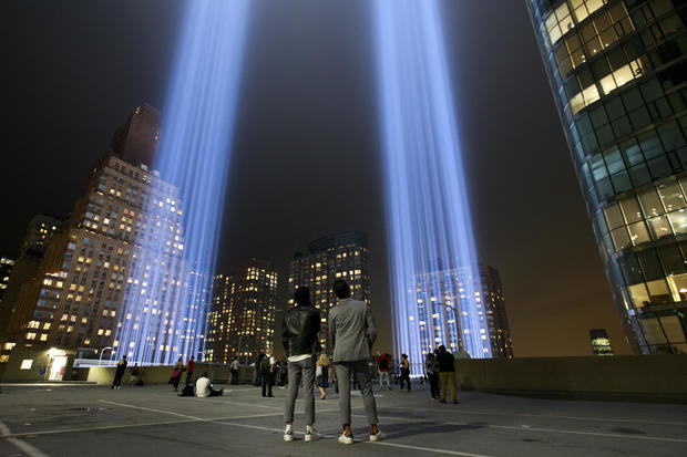 Annual Tribute In Light Marks Anniversary Of Attacks On The World Trade Center's Twin Towers 