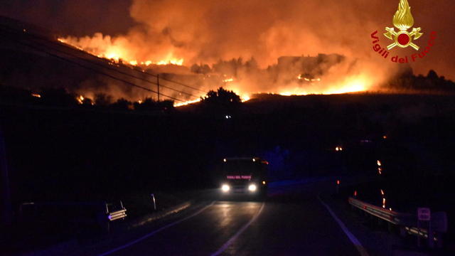 Italy Wildfires 