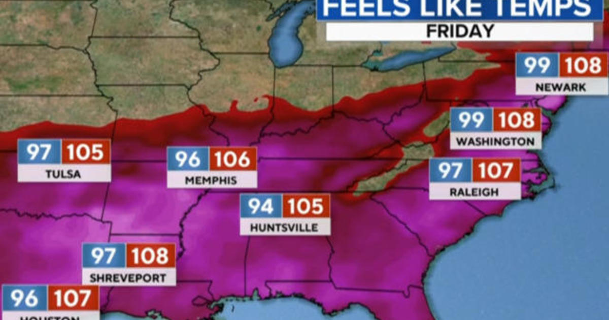 Nation swelters under heat wave as storm threatens Florida CBS News