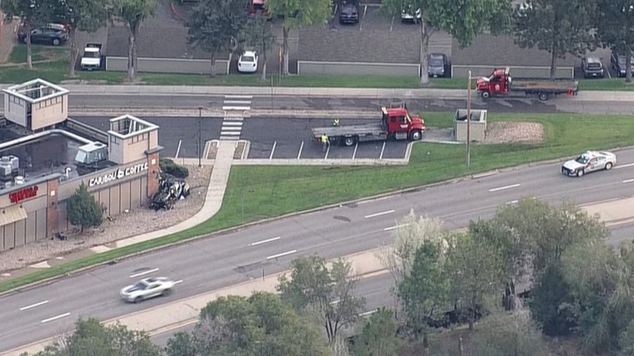 Car Slams Into Back Of Coffee Shop In Deadly Crash On Hampden Avenue