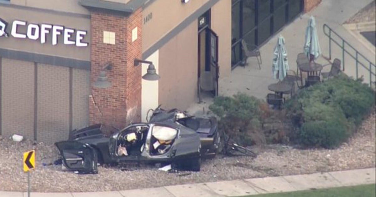 Car Slams Into Back Of Coffee Shop In Deadly Crash On Hampden Avenue