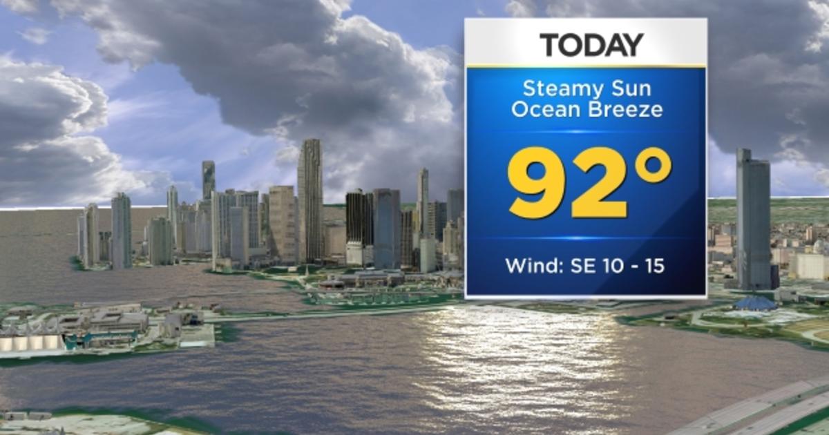 Miami Weather Partly Cloudy & Steamy CBS Miami