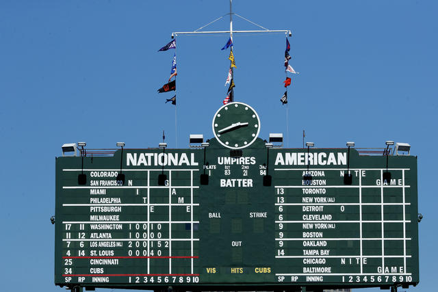 Wrigley Field Scoreboard, Wrigley Field Scoreboard. These p…