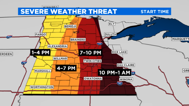 storm timing Aug. 20 