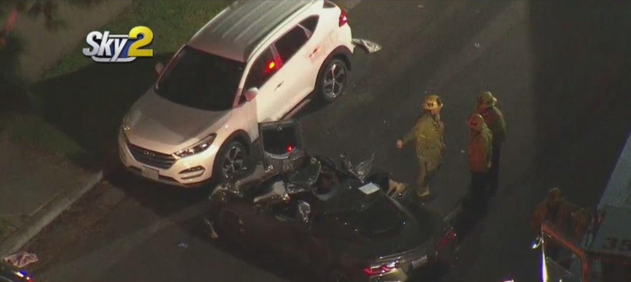 Man Killed, 2 Hurt In Corvette Crash In Los Feliz CBS Los Angeles