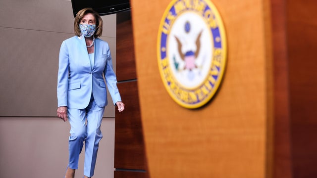 Speaker Pelosi Holds Weekly News Conference On Capitol Hill 