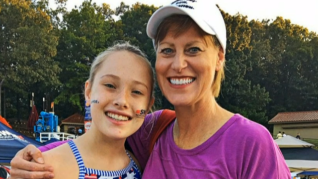 Vicki Bunke and her daughter Grace. 