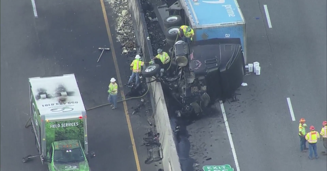 Semi Crash Cleanup Leads To I-25 Lane Closures In Denver Tech Center ...
