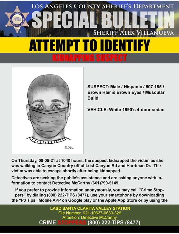 kidnapping attempt to identify 