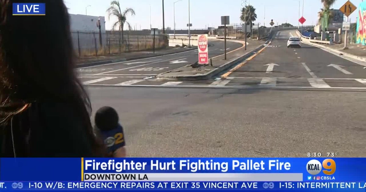 Firefighter Injured While Battling Pallet Fire In Downtown Los Angeles ...