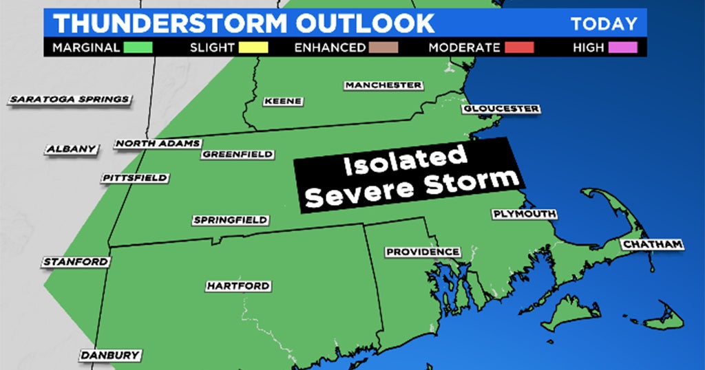 Severe Thunderstorms Possible Monday Afternoon And Evening - CBS Boston