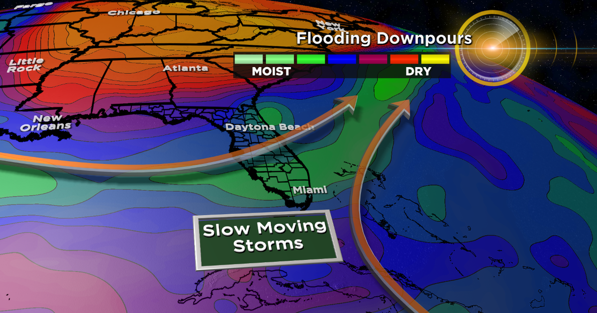 Flooding Downpours To Set Up Over South Florida's Metro Areas - CBS Miami