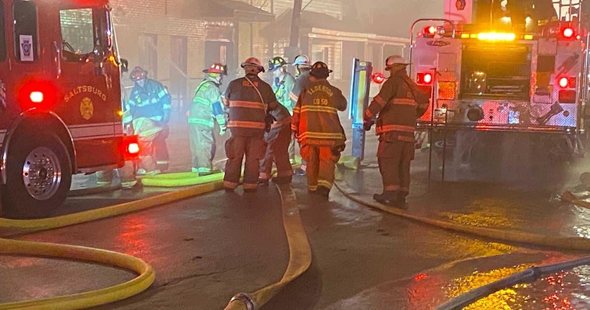 Firefighters Battling Massive Flames At Guy's Tavern In Avonmore - CBS ...