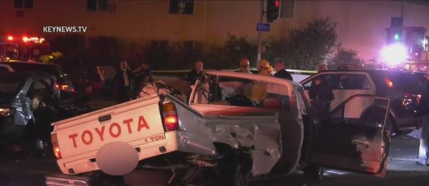 Innocent Man Killed, 2 Hurt After Pursuit Ends In Crash In Koreatown 