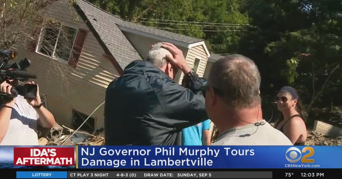 Gov. Murphy Tours Ida Storm Damage In Lambertville After President Biden Approves Major Disaster