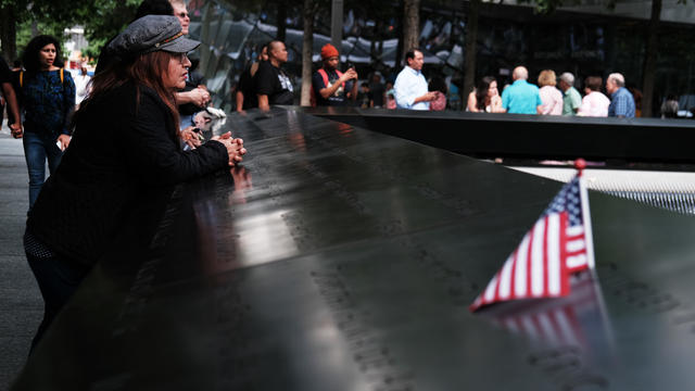 Lower Manhattan Prepares To Mark 18th Anniversary Of September 11th Attacks 