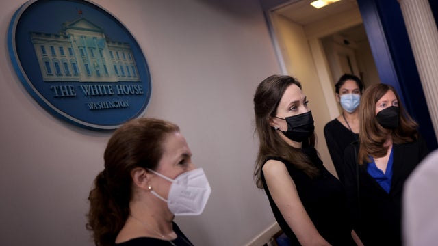 Angelina Jolie Meets With White House Officials On Reauthorization Of Violence Against Women Act 