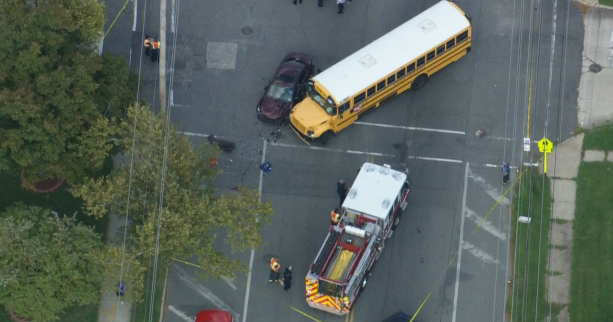 School Bus Involved In Crash With Car In Pennsauken CBS Philadelphia