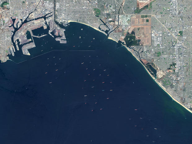 Satellite Imagery of Los Angeles Port 