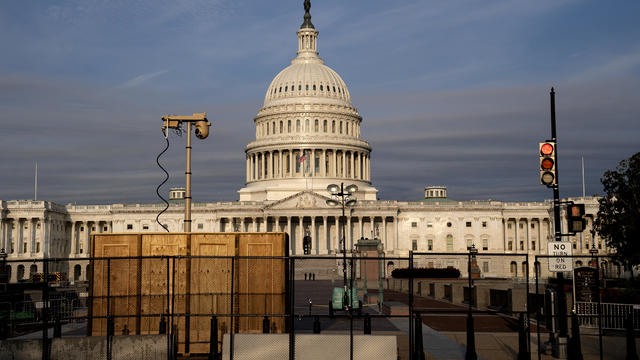 Security Fencing Installed Outside U.S. Capitol Ahead Of Justice For J6 Rally 