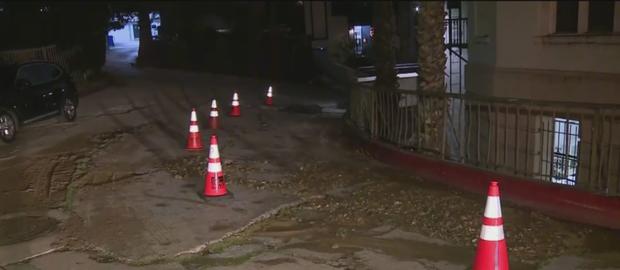 Water Main Break Creates Muddy Mess On Hollywood Hills Street 