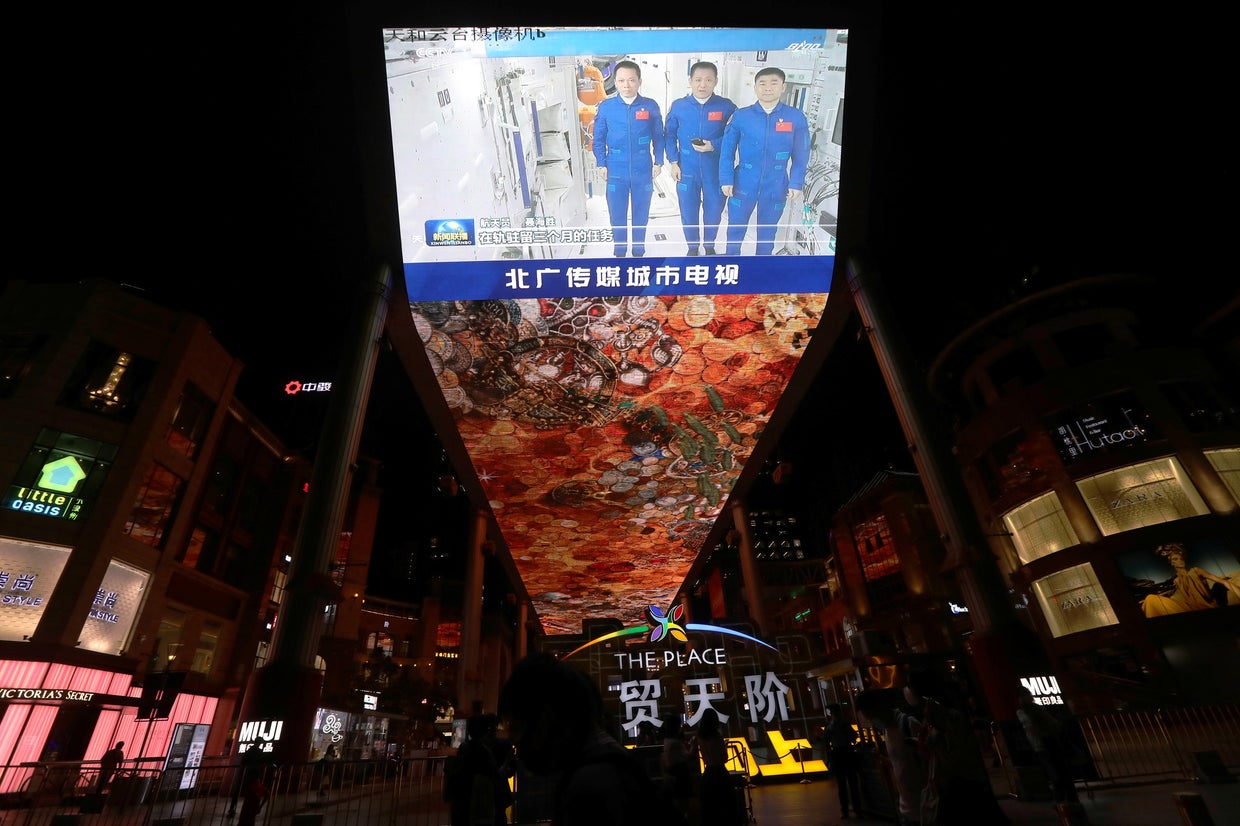 Three Chinese astronauts return to Earth after 90 days on Beijing's ...