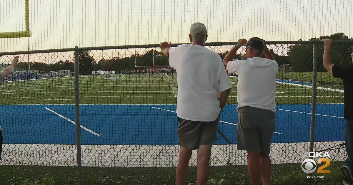 Parents Watch ClairtonLeechburg Football Game From Outside The Stadium