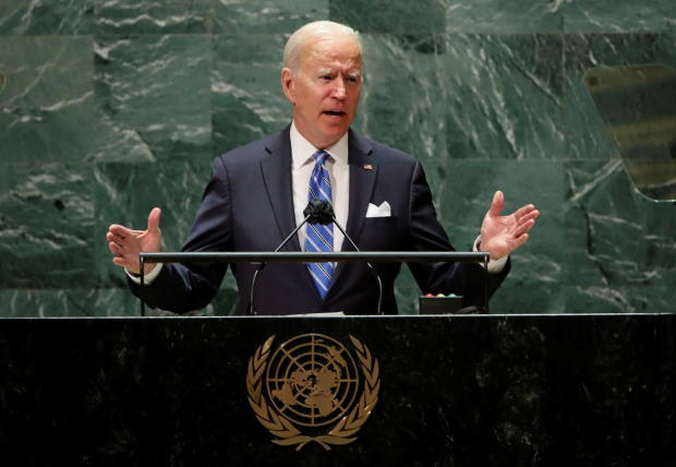 U.S. President Joe Biden addresses the 76th Session of the U.N. General Assembly in New York City 